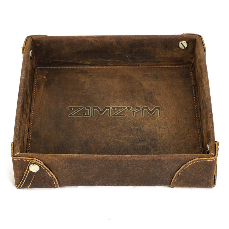 Valet Tray Nightstand Organizer Leather - Valet Tray Desk Organizer, Leather Catchall