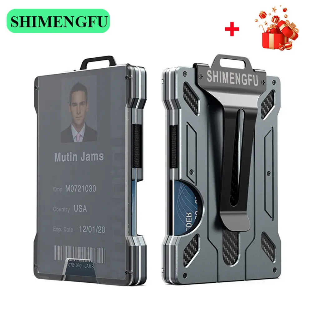 Money Clip Minimalist Rfid Blocking - Men's Carbon Fiber Wallet RFID Blocking