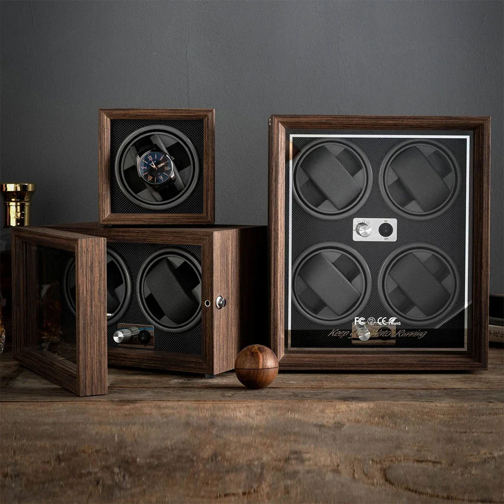 OEM RBYENOU 4 slot Silent Moto - Watch Winder 4 Watches Automatic Silent 评论和价格
