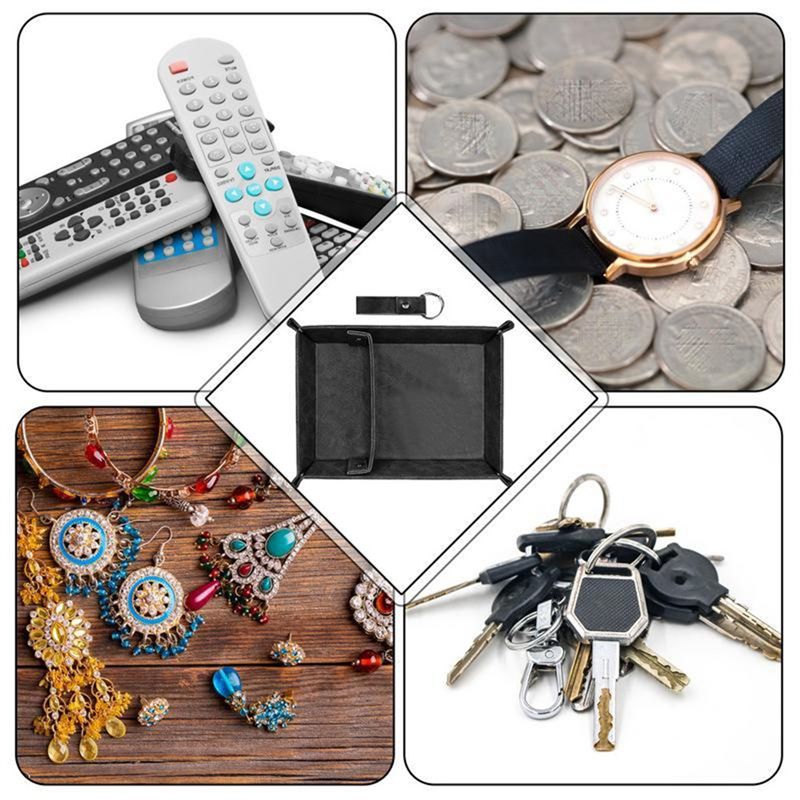 ABSJ-PU Leather Valet Tray For - Valet Tray Nightstand Organizer Leather 评论和价格