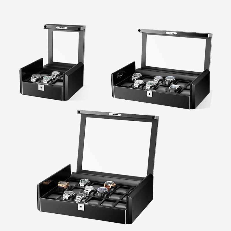 Embers Handmade Black Fashion  - Watch Display Storage Box Carbon Fiber 评论和价格