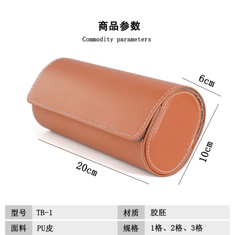 Portable Leather Watch Case Ro - Watch Travel Roll Case 3 Slots Leather 评论和价格