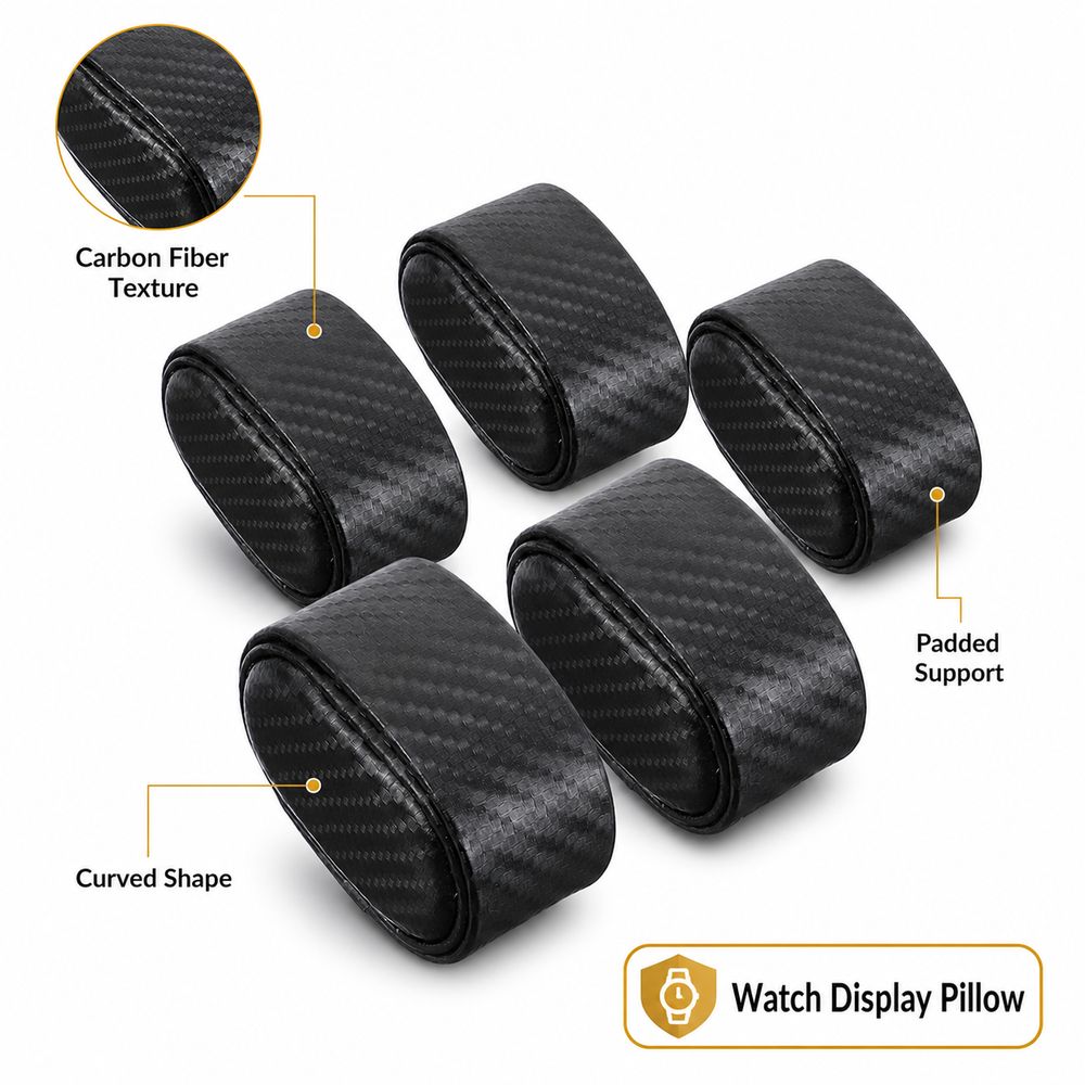 Carbon Fiber Texture Watch Dis - Watch Display Storage Box Carbon Fiber 评论和价格