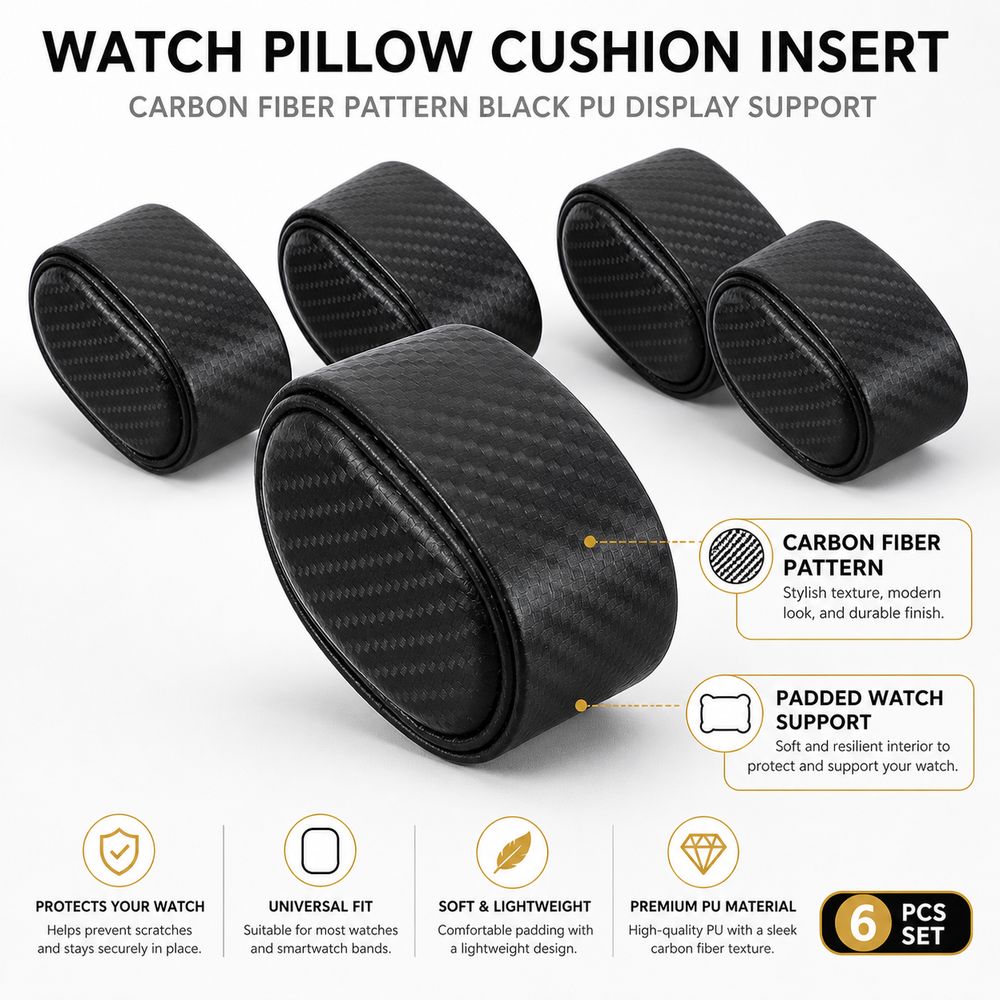 Carbon Fiber Texture Watch Dis - Watch Display Storage Box Carbon Fiber 评论和价格