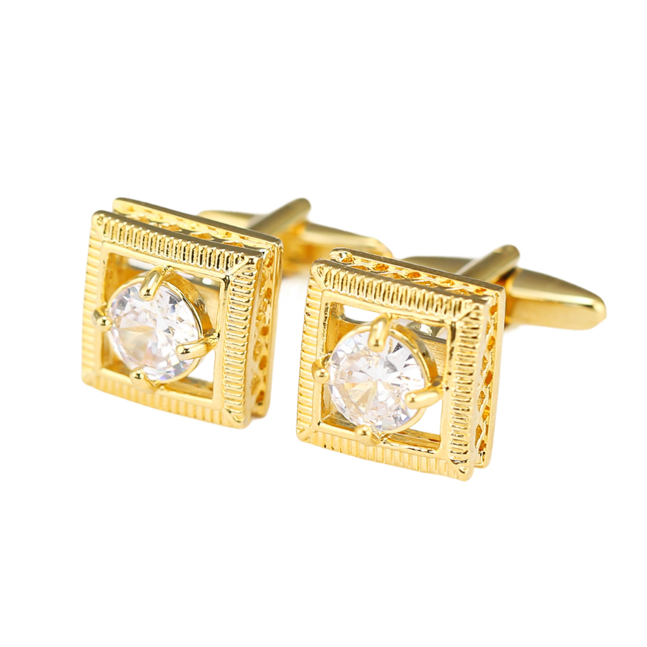 High Quality Gold-Tone Cufflin - Cufflinks Men Stainless Steel Luxury 评论和价格