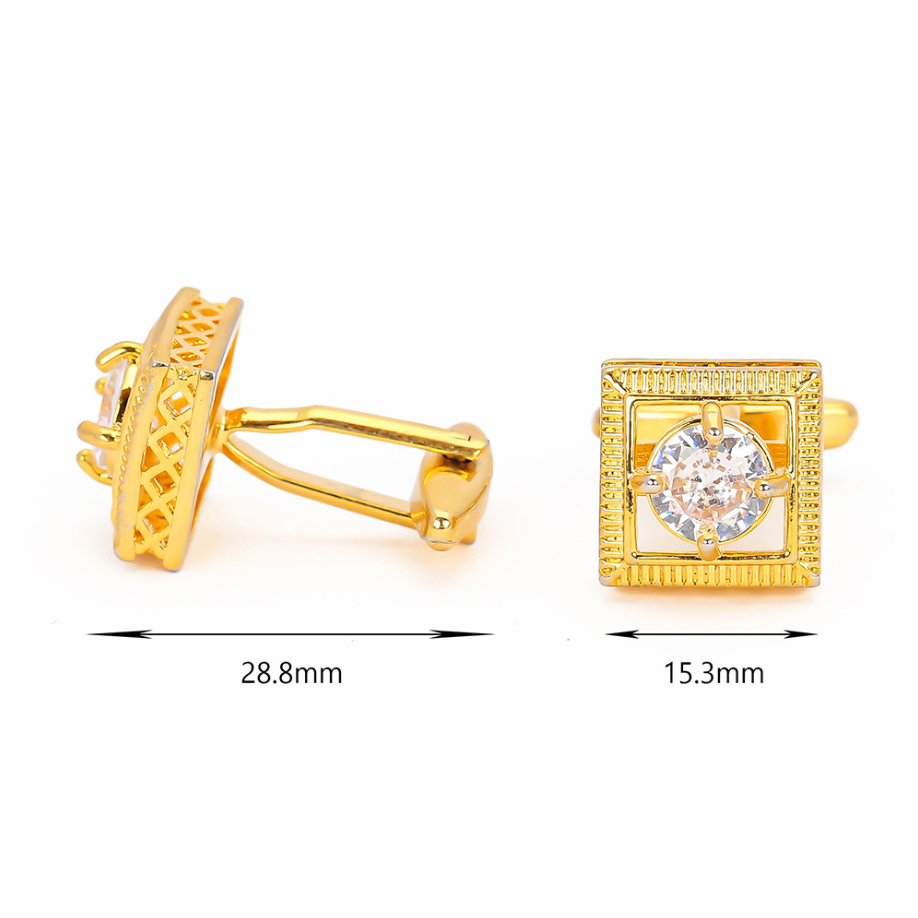 High Quality Gold-Tone Cufflin - Cufflinks Men Stainless Steel Luxury 评论和价格