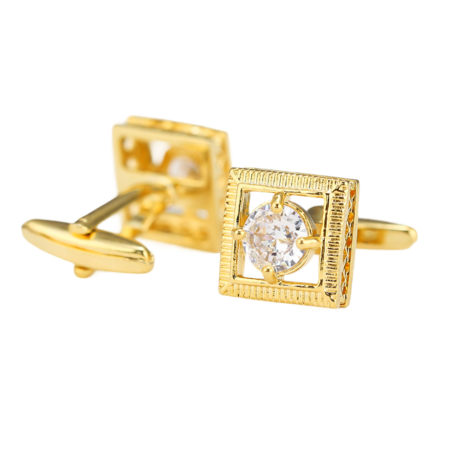 High Quality Gold-Tone Cufflin - Cufflinks Men Stainless Steel Luxury 评论和价格