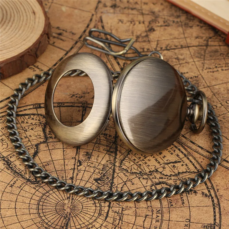 Vintage Skeleton Hand Winding  - Pocket Watch Mechanical Skeleton Vintage 评论和价格