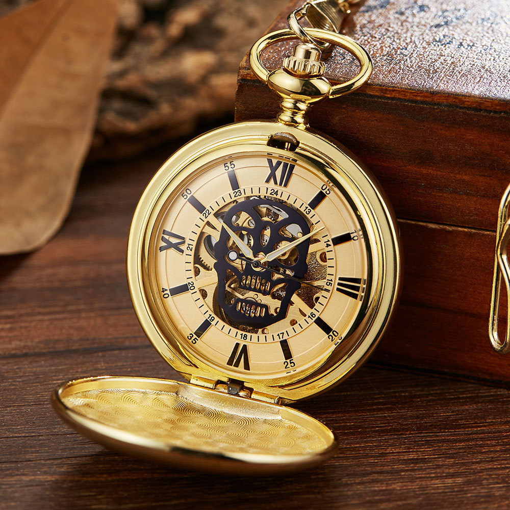 Vintage Mechanical Pocket Watc - Pocket Watch Mechanical Skeleton Vintage 评论和价格