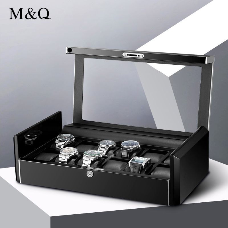 M&Q Men Carbon Fiber Watch Sto - Watch Display Storage Box Carbon Fiber 评论和价格