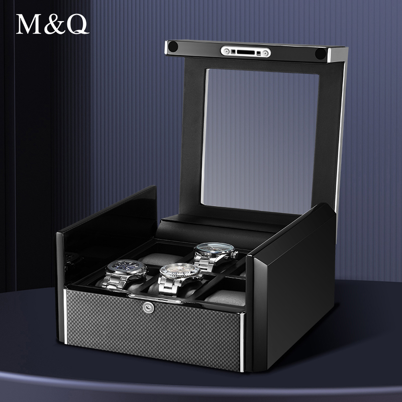 M&Q Men Carbon Fiber Watch Sto - Watch Display Storage Box Carbon Fiber 评论和价格