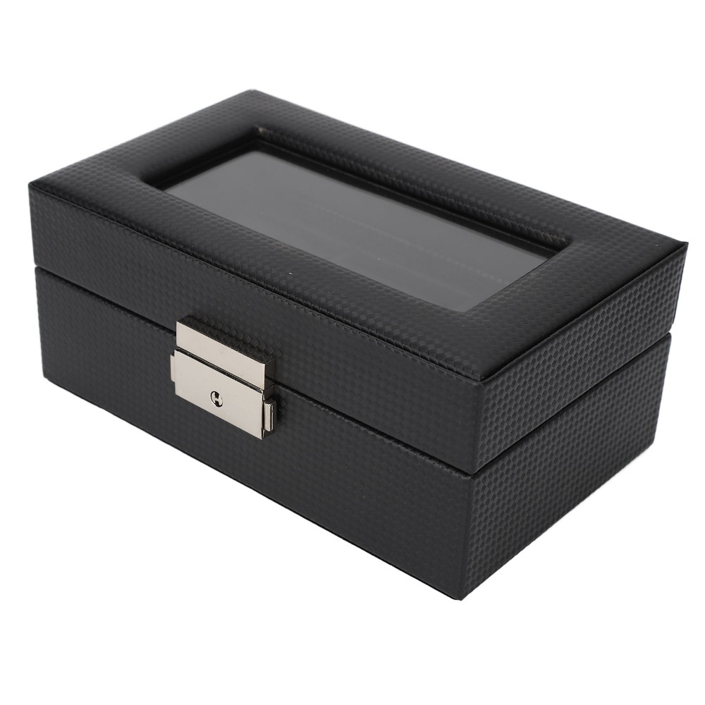 Protective Carbon Fiber Watch  - Watch Display Storage Box Carbon Fiber 评论和价格