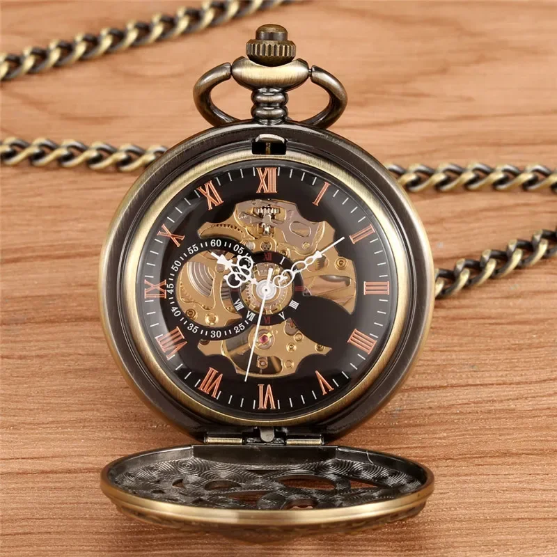 Vintage Octopus Design Men Wom - Pocket Watch Mechanical Skeleton Vintage 评论和价格