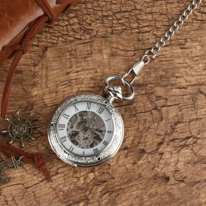 Vintage Hand Winding Mechanica - Pocket Watch Mechanical Skeleton Vintage 评论和价格