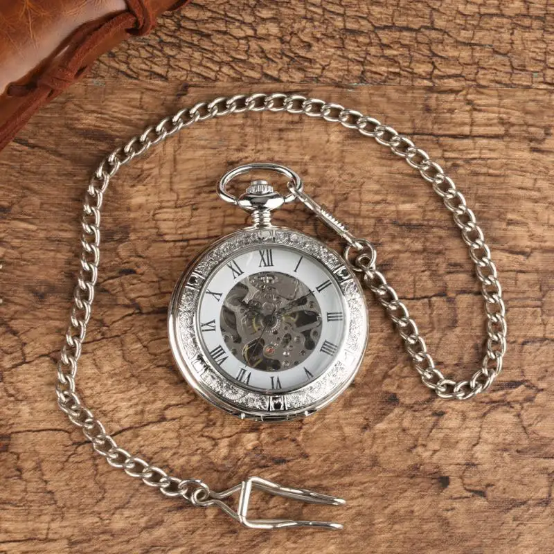 Vintage Hand Winding Mechanica - Pocket Watch Mechanical Skeleton Vintage 评论和价格