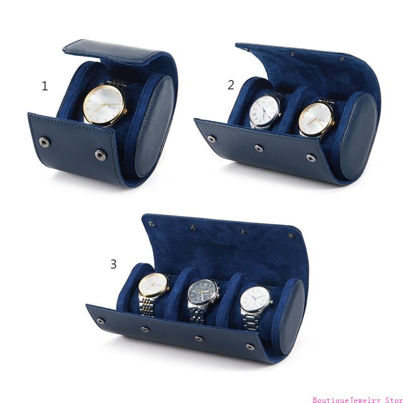 E1PE 1/2/3 Slots Watch Roll Tr - Watch Travel Roll Case 3 Slots Leather 评论和价格