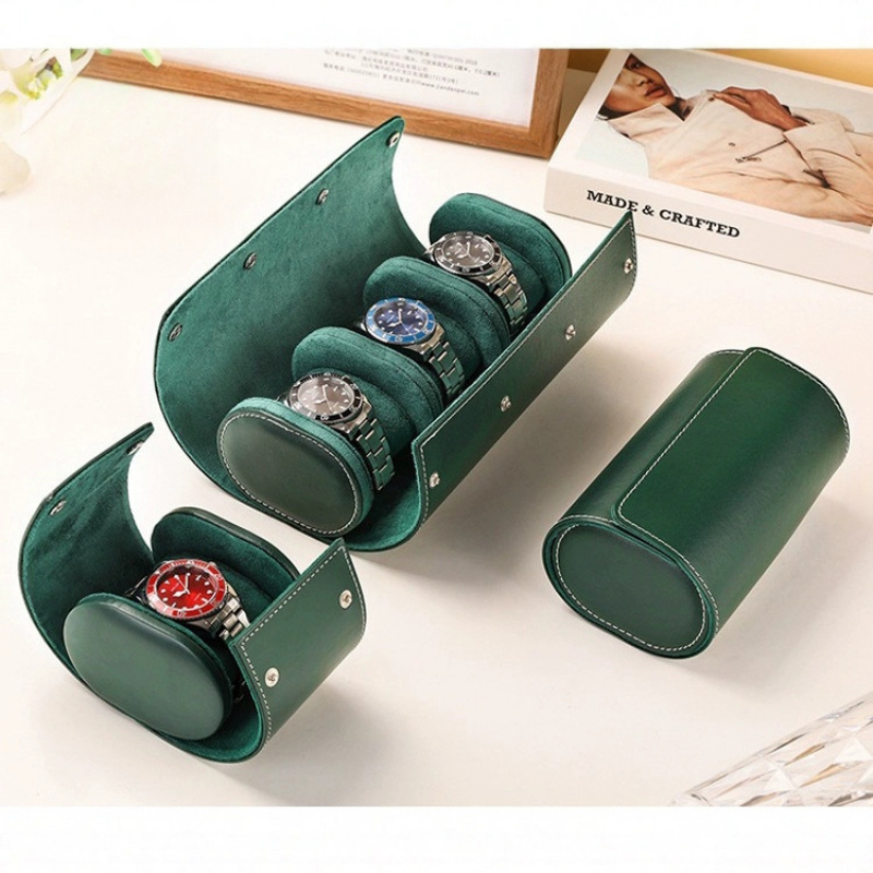 Watch Roll Storage Box Mechani - Watch Travel Roll Case 3 Slots Leather 评论和价格