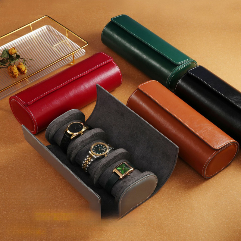 Watch Roll Storage Box Mechani - Watch Travel Roll Case 3 Slots Leather 评论和价格
