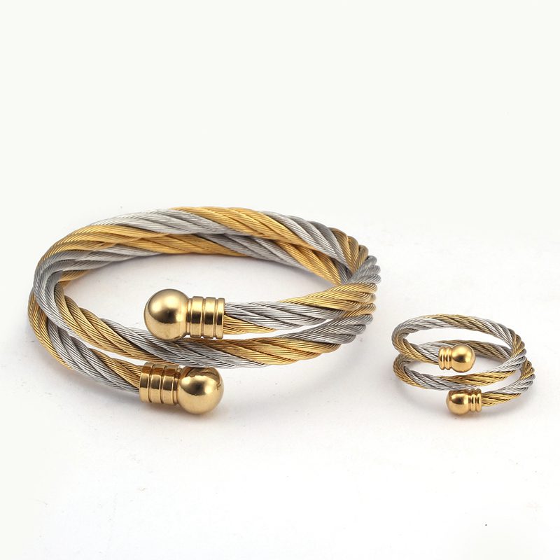Luxury Stainless Steel Braided - Cufflinks Men Stainless Steel Luxury 评论和价格