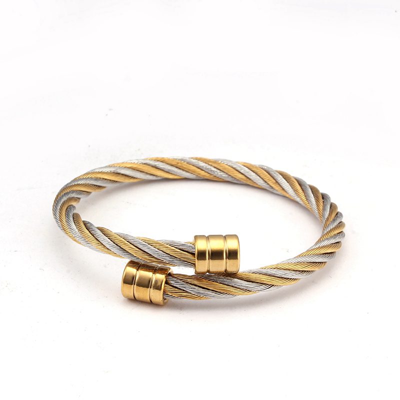 Luxury Stainless Steel Braided - Cufflinks Men Stainless Steel Luxury 评论和价格