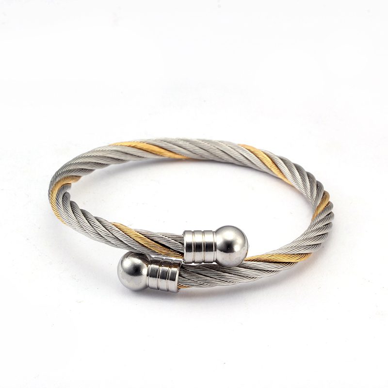 Luxury Stainless Steel Braided - Cufflinks Men Stainless Steel Luxury 评论和价格
