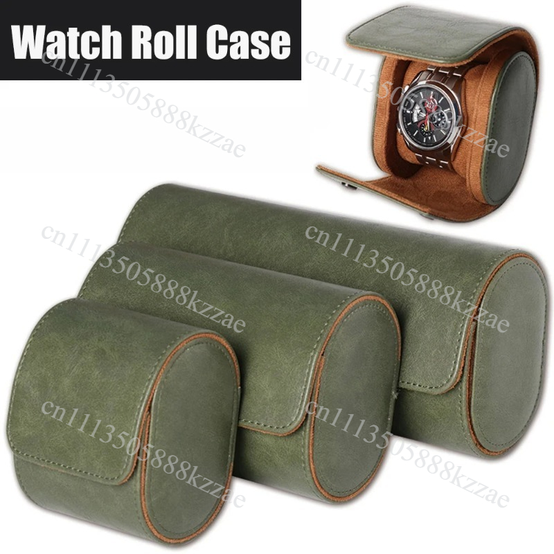 For Men Women Leather Watch Ro - Watch Travel Roll Case 3 Slots Leather 评论和价格