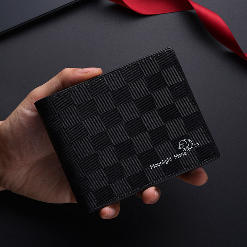 Genuine Leather Wallet Men RFI - Money Clip Minimalist Rfid Blocking 评论和价格