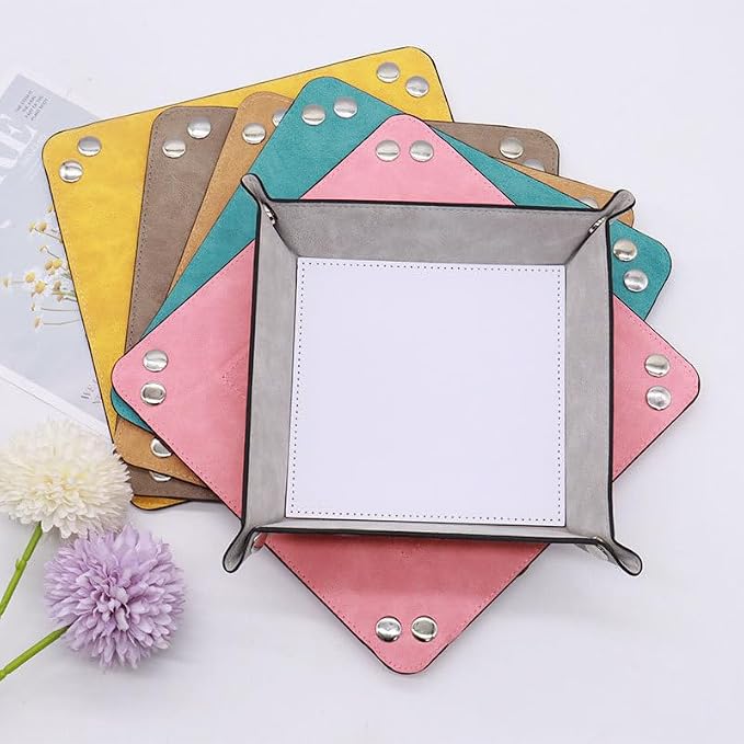 10 Pack Sublimation Blanks Val - Valet Tray Nightstand Organizer Leather 评论和价格