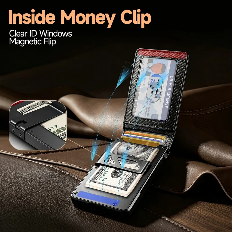 Men's Minimalist RFID Blocking - Money Clip Minimalist Rfid Blocking 评论和价格