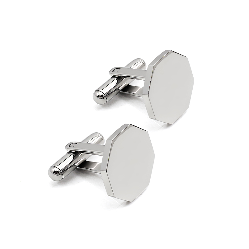Luxury Unique Pentagonal Cuffl - Cufflinks Men Stainless Steel Luxury 评论和价格