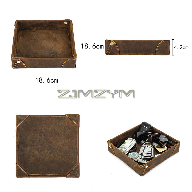 Valet Tray Desk Organizer, Lea - Valet Tray Nightstand Organizer Leather 评论和价格
