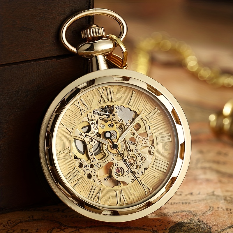 Vintage Watch Necklace Steampu - Pocket Watch Mechanical Skeleton Vintage 评论和价格