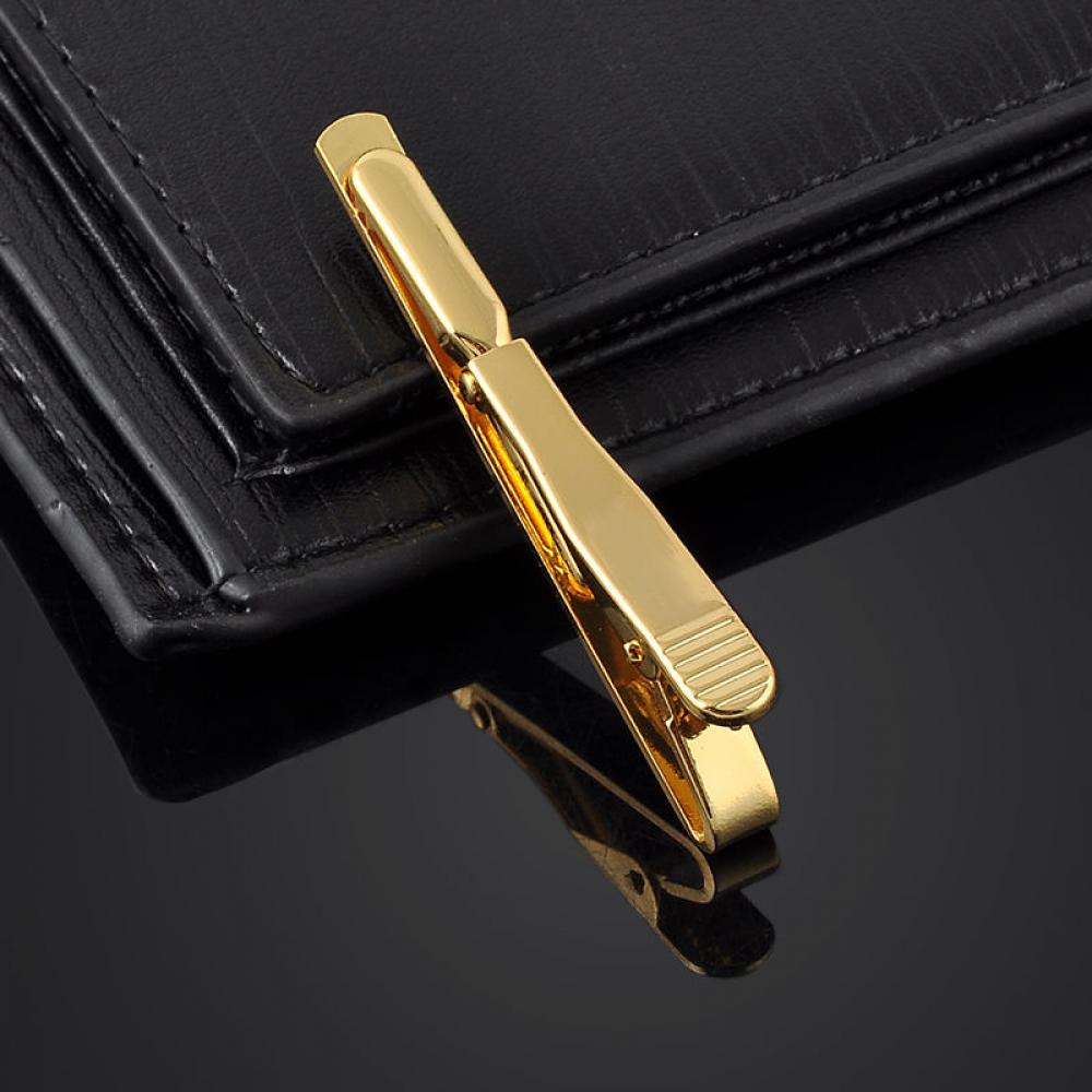 New Men Metal Silver Gold Simp - Tie Clip Bar Set Stainless Steel 评论和价格