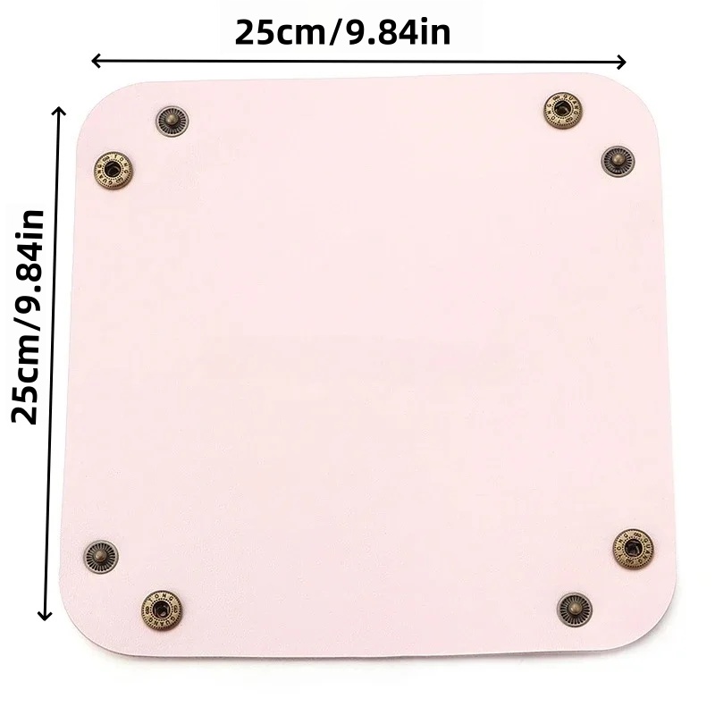 1/2PCS 25x25CM Valet Tray Fold - Valet Tray Nightstand Organizer Leather 评论和价格