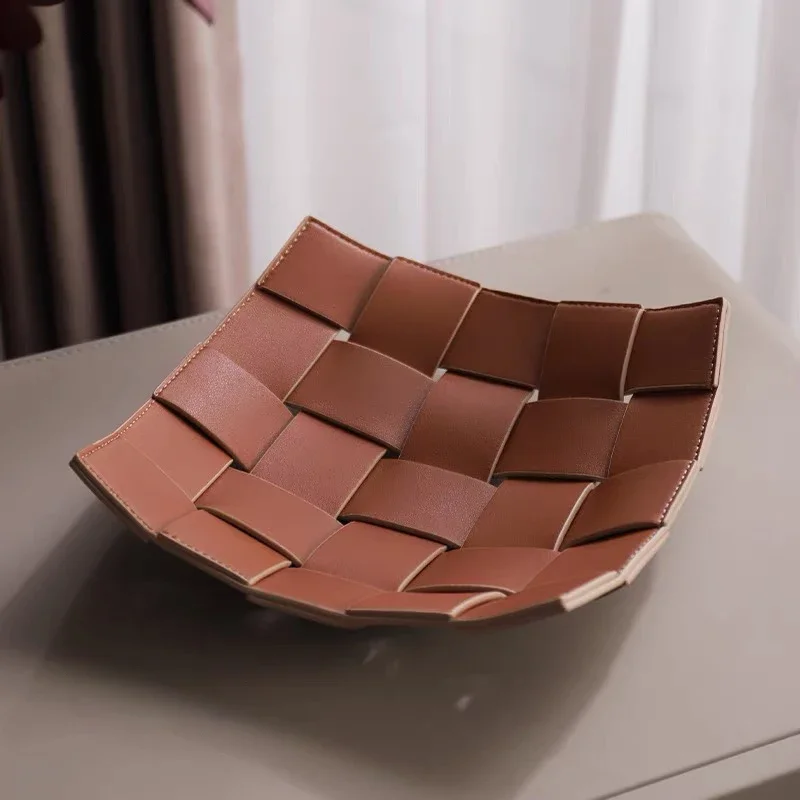 Valet Tray PU Leather Key Bowl - Valet Tray Nightstand Organizer Leather 评论和价格
