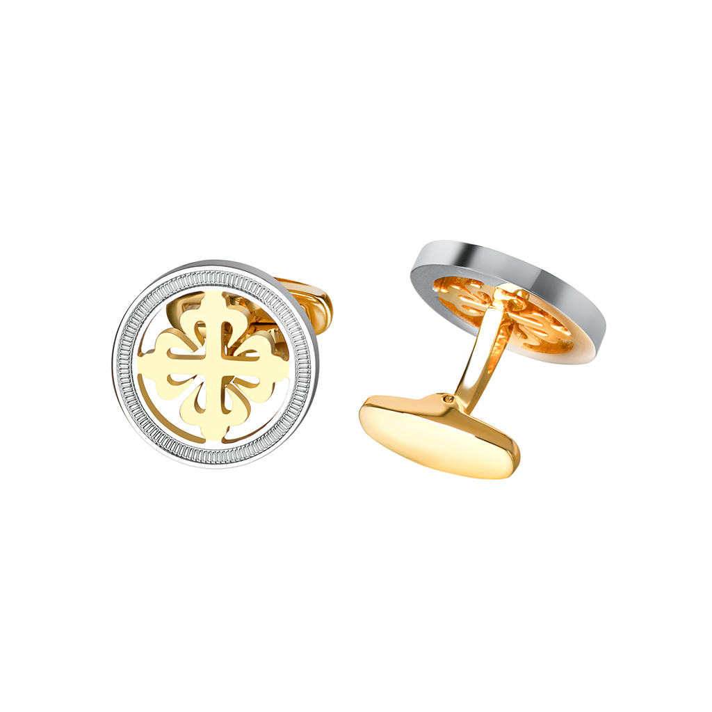 SAVOYSHI Luxury Hollow Iris Fl - Cufflinks Men Stainless Steel Luxury 评论和价格