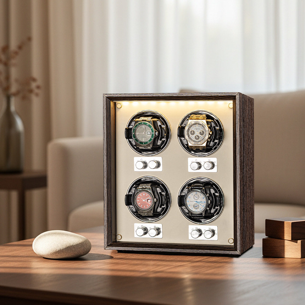 Virtorix 4 Slots Watch Winder  - Watch Winder 4 Watches Automatic Silent 评论和价格