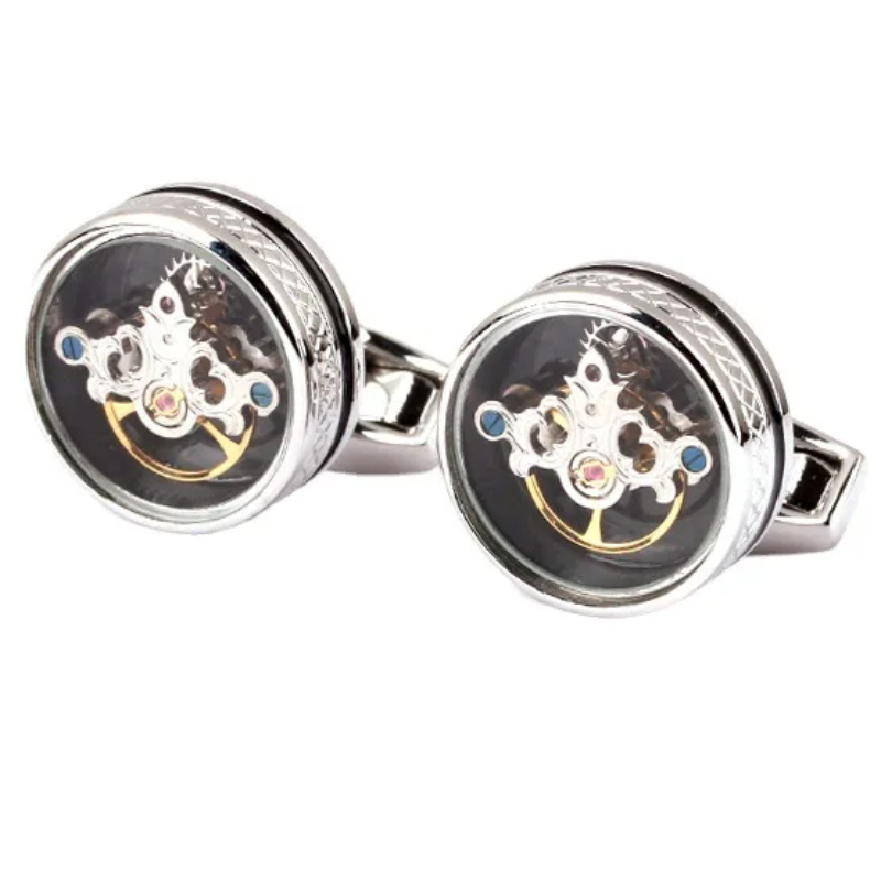 Tourbillon Cufflinks Luxury Br - Cufflinks Men Stainless Steel Luxury 评论和价格