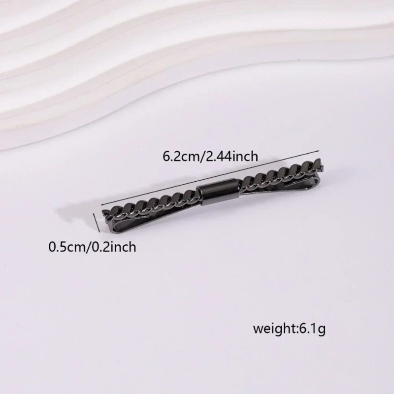 British style metal mesh tie c - Cufflinks Men Stainless Steel Luxury 评论和价格