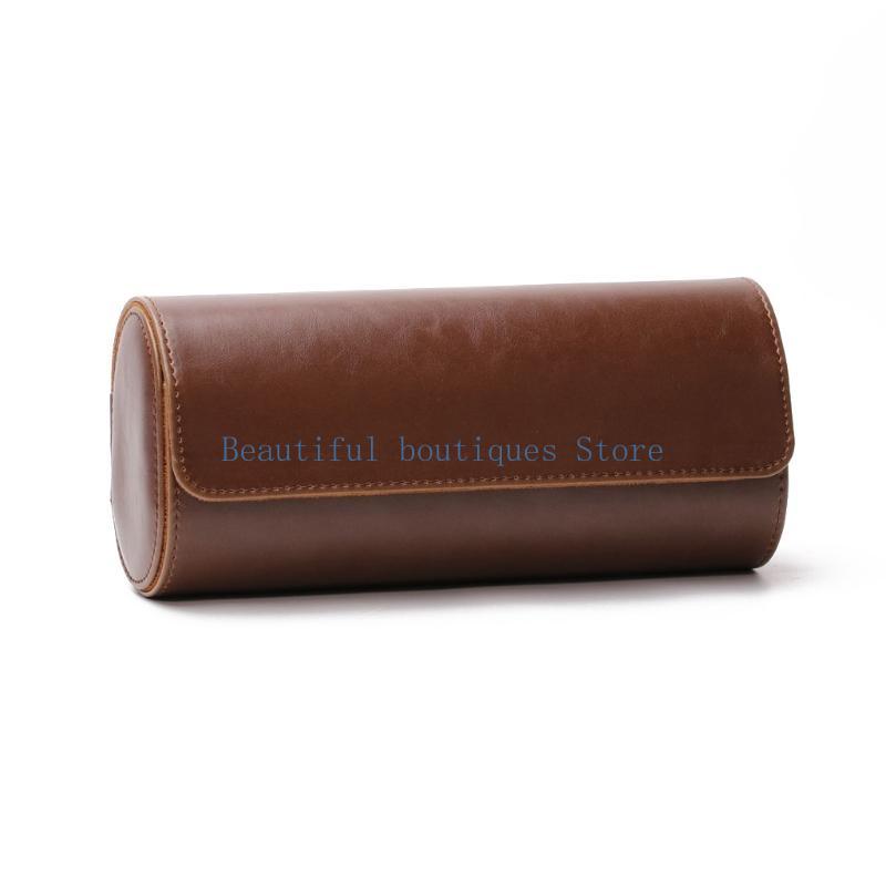 U4LF 3 Slots Watch Roll Travel - Watch Travel Roll Case 3 Slots Leather 评论和价格