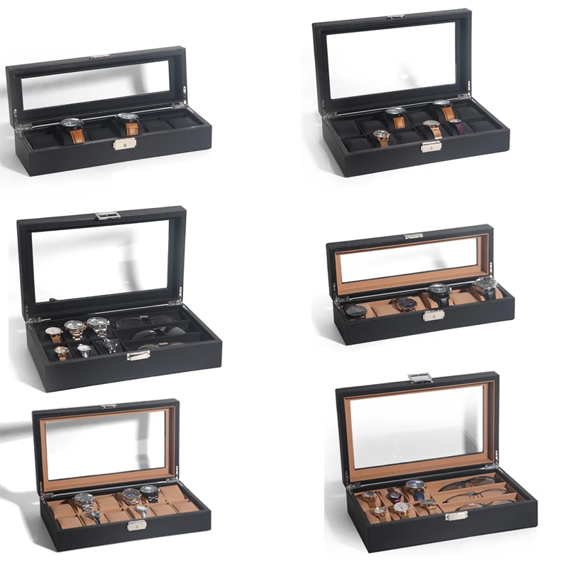 OEM Watch Case Storage Watches - Watch Display Storage Box Carbon Fiber 评论和价格