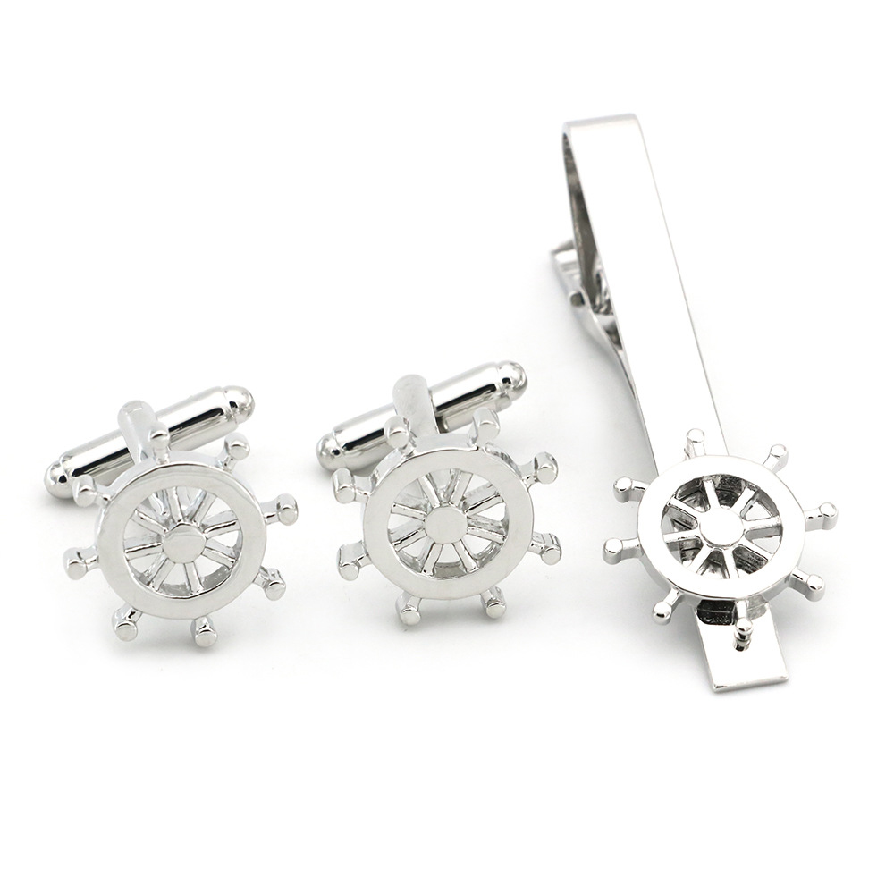 High Quality Cuff Tie Clip Set - Tie Clip Bar Set Stainless Steel 评论和价格
