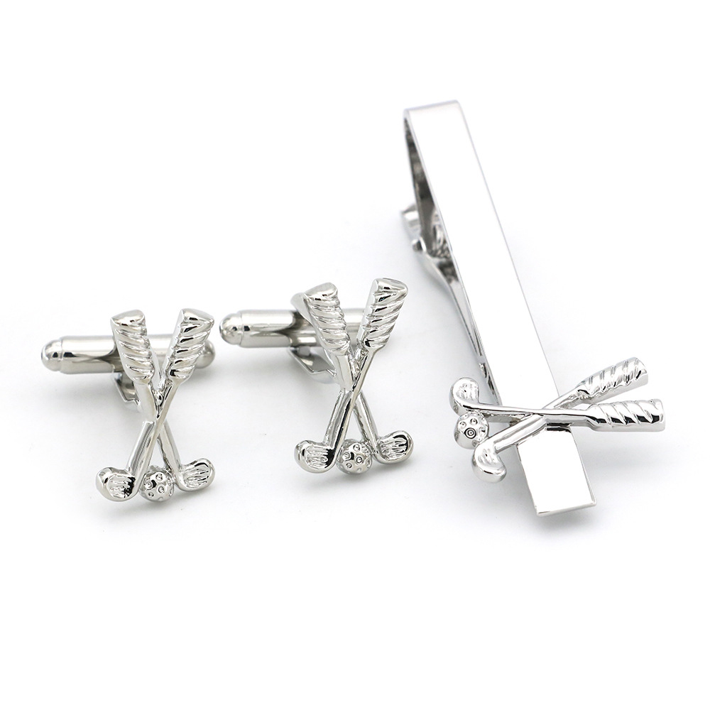 High Quality Cuff Tie Clip Set - Tie Clip Bar Set Stainless Steel 评论和价格