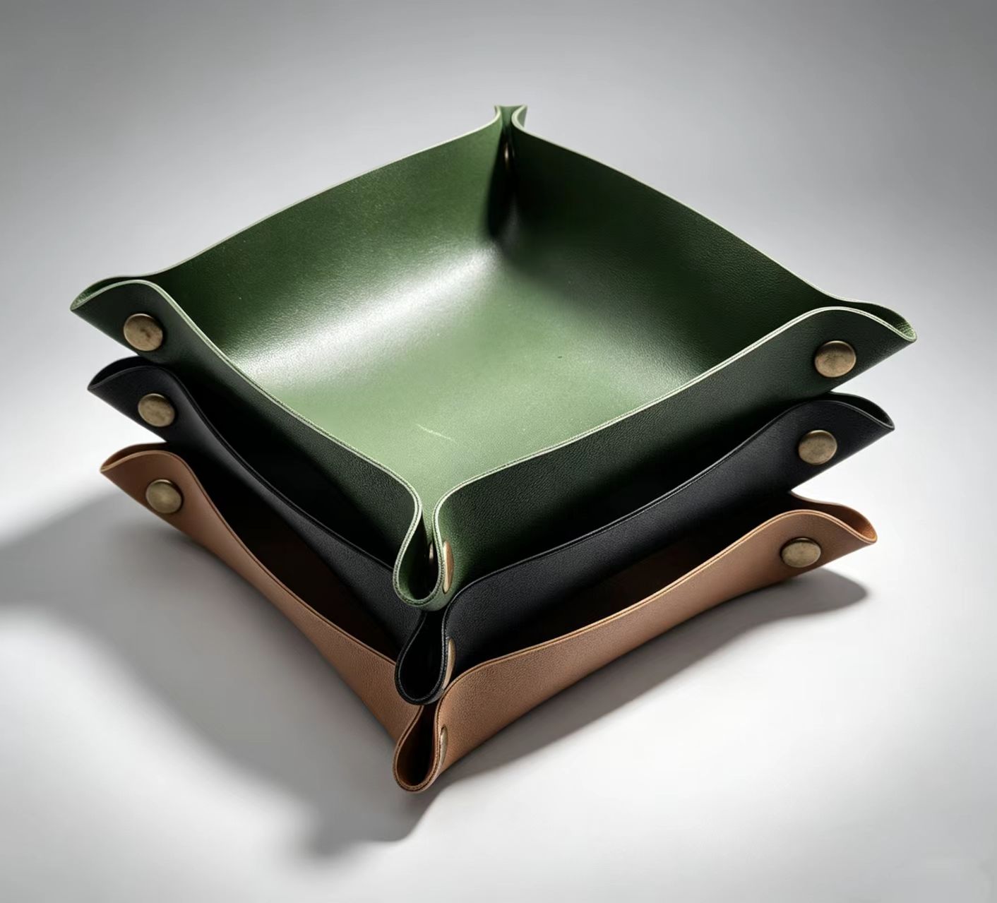 PU Valet Tray Foldable Storage - Valet Tray Nightstand Organizer Leather 评论和价格