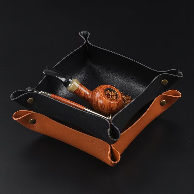 PU Valet Tray Foldable Storage - Valet Tray Nightstand Organizer Leather 评论和价格