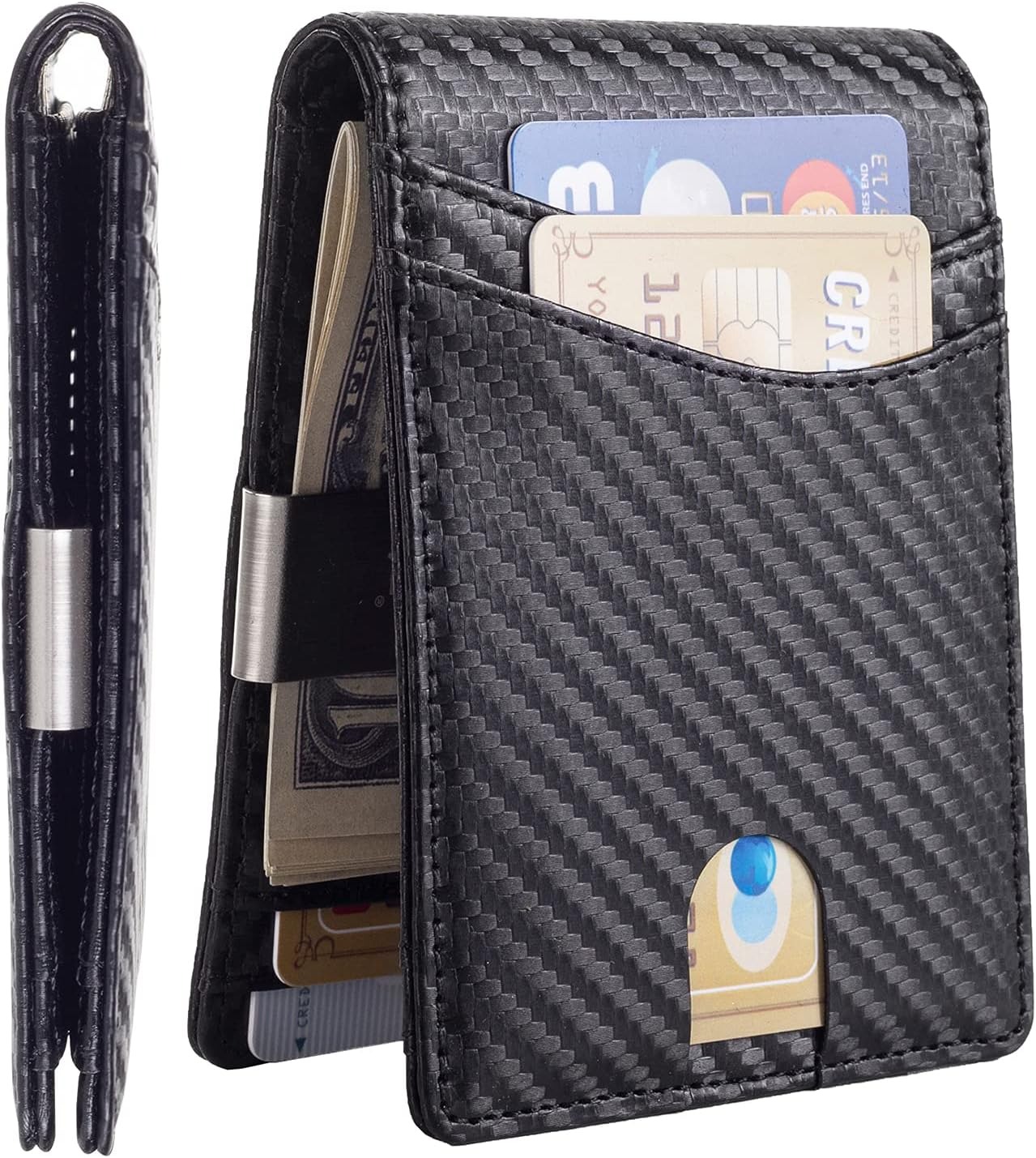 Mutural Minimalist Slim Wallet - Money Clip Minimalist Rfid Blocking 评论和价格