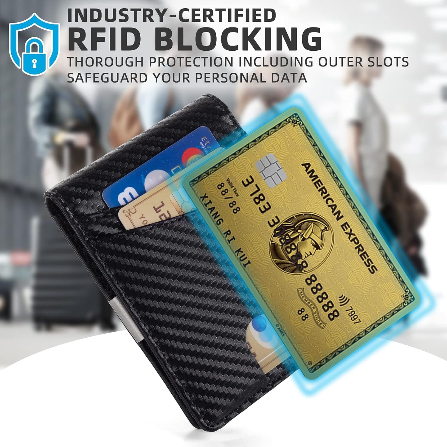Mutural Minimalist Slim Wallet - Money Clip Minimalist Rfid Blocking 评论和价格