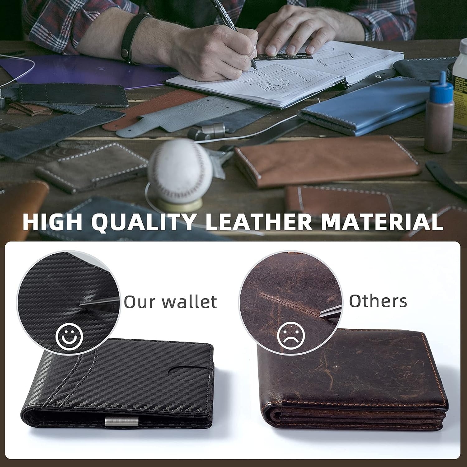 Mutural Minimalist Slim Wallet - Money Clip Minimalist Rfid Blocking 评论和价格