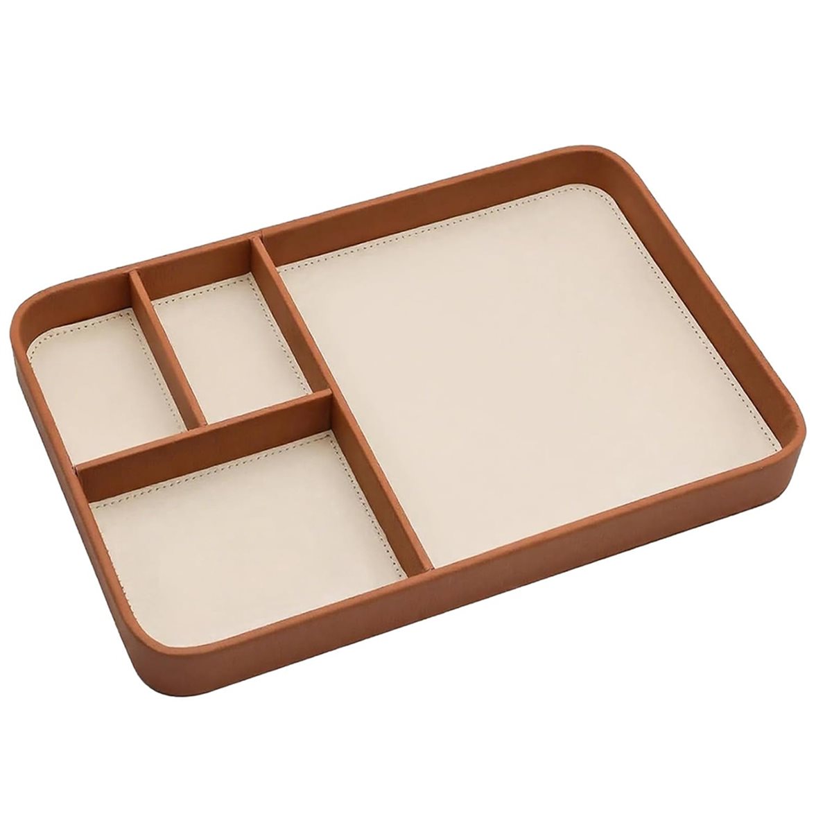 High Quality Men'S Vegan Leath - Valet Tray Nightstand Organizer Leather 评论和价格
