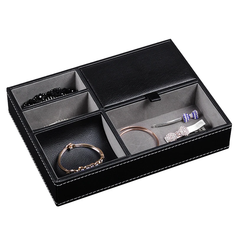 Men's Valet Tray Desktop PU Le - Valet Tray Nightstand Organizer Leather 评论和价格